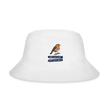Bird Watching Goes Both Ways - Bucket Hat - white - Front