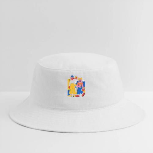 Bold Geometric Duo Pop Art - Bucket Hat