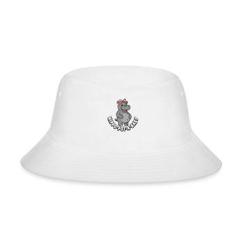 Expecting Mother Hippo-Pot-A-Baby Hippo Pregnancy - Bucket Hat - white - Front