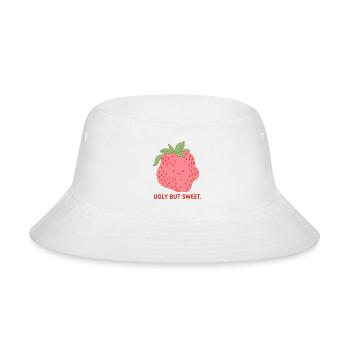 Strawberry Chic: Ugly But Sweet - Bucket Hat - white - Front