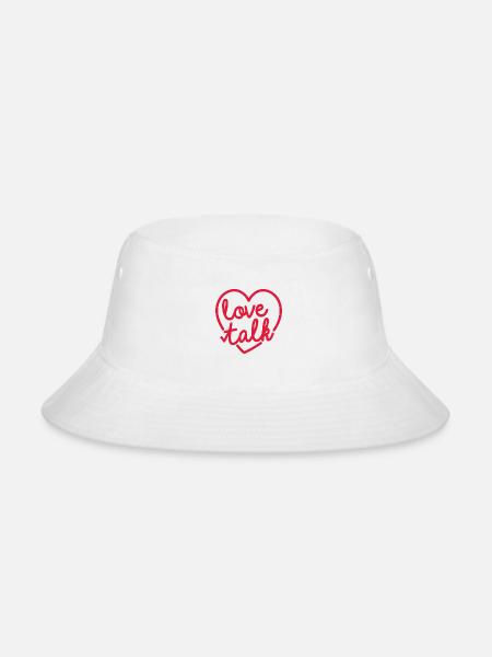 Love Talk - Bucket Hat - white