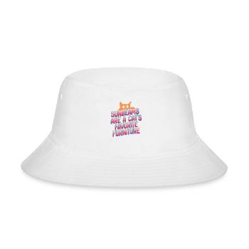 sunbeams are a cats favorite furniture, sunbeam, s - Bucket Hat - white - Front