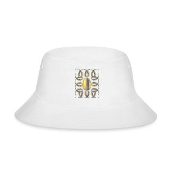 Golden Elegance Abstract Luxury Design - Bucket Hat - white - Front