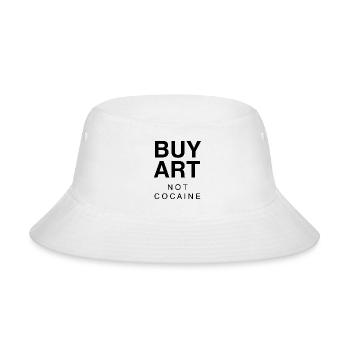 BUY ART NOT COCAINE - Bucket Hat - white - Front
