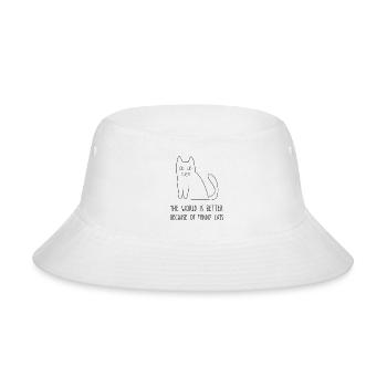 Funny Cat Or Cats - Bucket Hat - white - Front