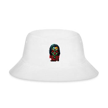 Edgy Face - Bucket Hat - white - Front