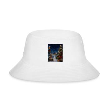 Snowlit Christmas Village - Bucket Hat - white - Front