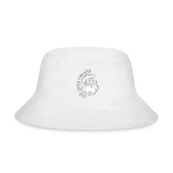 Big Nick Energy Holiday Xmas Christmas Santa Claus - Bucket Hat - white - Front