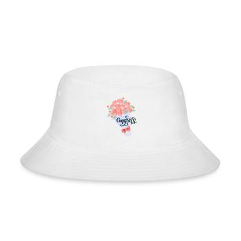 Congrats designed for you love gift for every one - Bucket Hat - white - Front