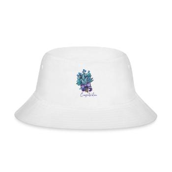 Congrats designed for you love gift for every one - Bucket Hat - white - Front