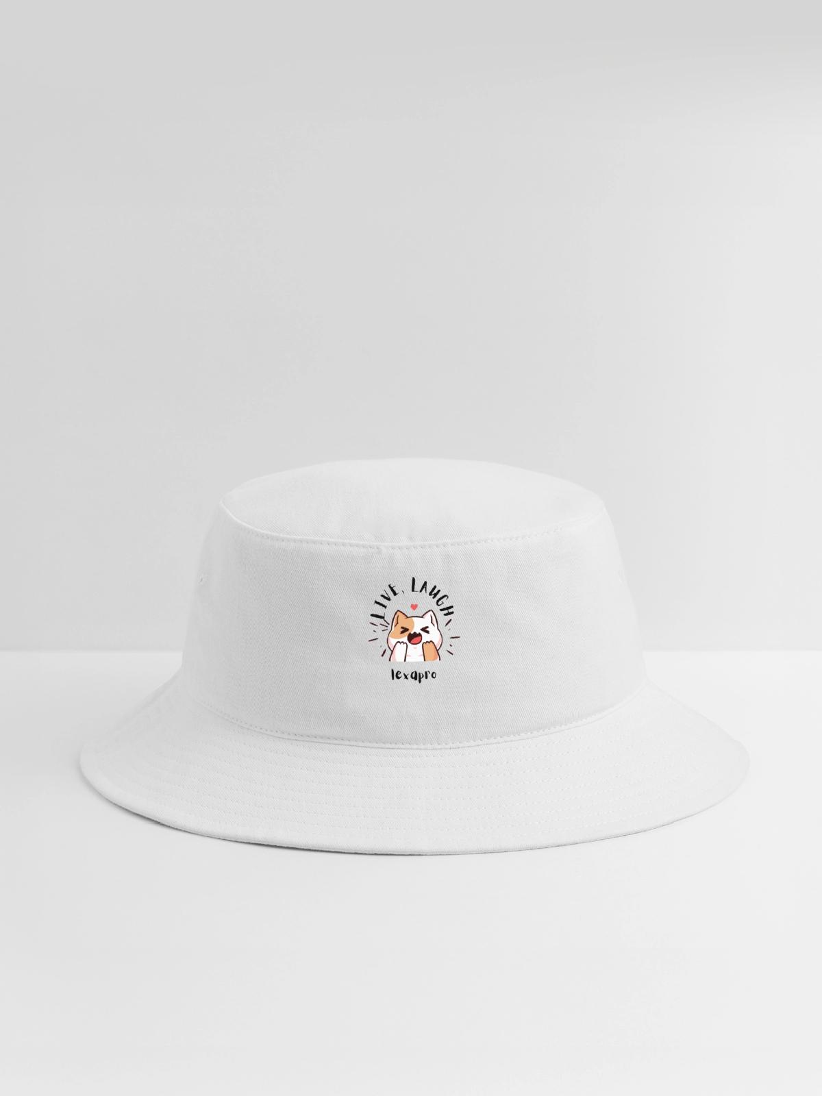 Live Laugh - Bucket Hat - white - Front