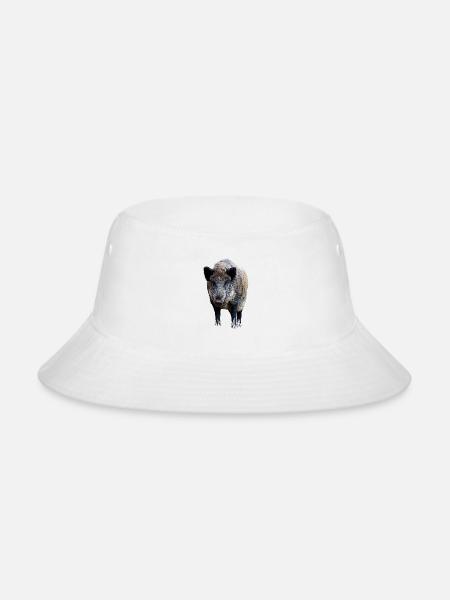 Wild boar - Bucket Hat - white