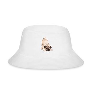 Dog with Face - Bucket Hat - white - Front