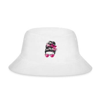 Pink Ribbon Chic - Bucket Hat - white - Front