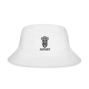 The Best Are Born In January - Bucket Hat - white - Front