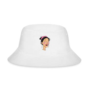 mom humor art 01 - Bucket Hat - white - Front