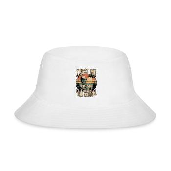 Trust Me I'm From the Woods - Bucket Hat - white - Front