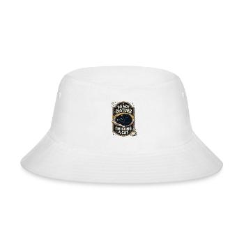 Do Not Disturb Im Being A Cat  - Bucket Hat - white - Front