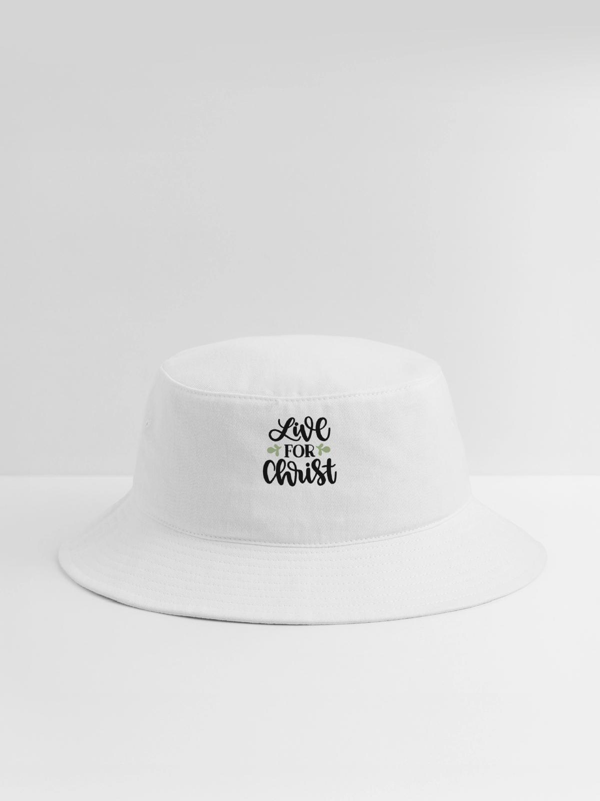 Live For Christ - Bucket Hat - white - Front