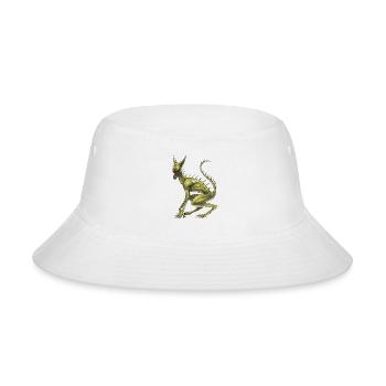 Chupacabra Cryptid Creature - Bucket Hat - white - Front