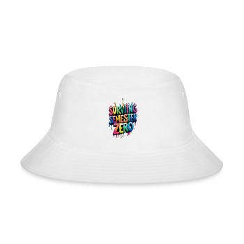 Semester Zero Survival - Bucket Hat - white - Front