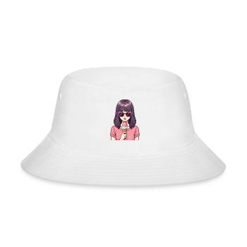 Pastel Ice Cream Chic - Bucket Hat - white - Front