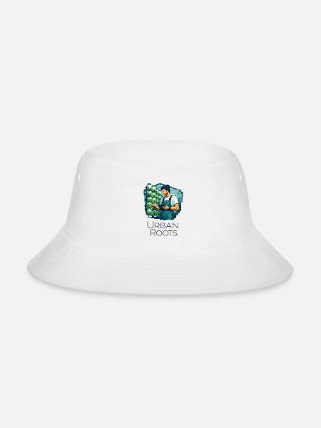 Urban Roots Gardener - Bucket Hat - white