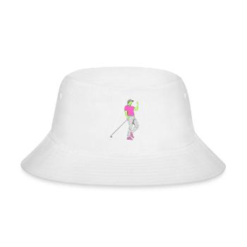 Weekend_Warrior_Golf - Bucket Hat - white - Front