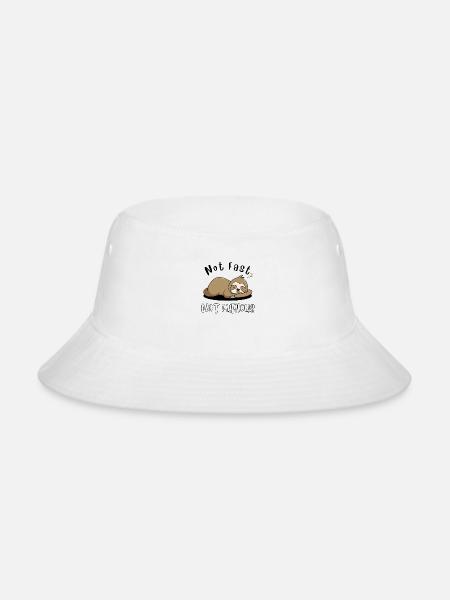 Not Fast Not Furious - Bucket Hat - white