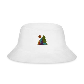 Pine Trees - Bucket Hat - white - Front
