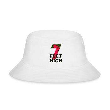 7 Feet High Logo Black ALPHA 01 - Bucket Hat - white - Front