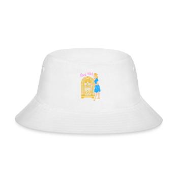 Vintage 50s Hop Sock - Bucket Hat - white - Front