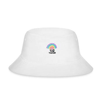 It s Ok To Be Yourself - Bucket Hat - white - Front