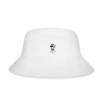 Hold on let me over think this - Fedelta - Bucket Hat - white - Front