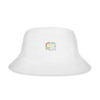 Most Likely To Offer Santa A Beer Funny - Bucket Hat - white - Front
