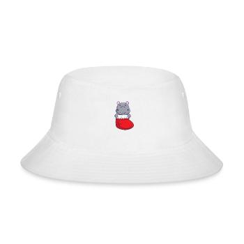 Sock in Hippo - Bucket Hat - white - Front