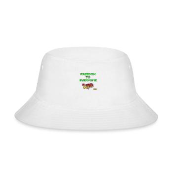 T-SHIRTS SHOPFRONT DESIGNS FREEDOM TO EVERYONE - Bucket Hat - white - Front
