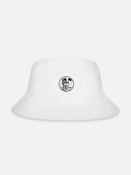 Astronaut Spaceman - Bucket Hat - white