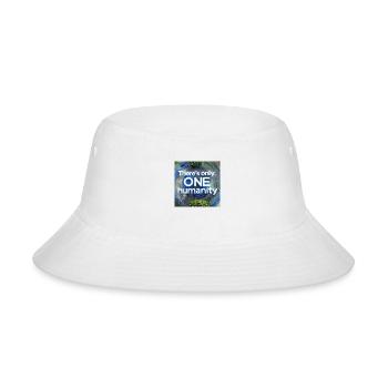 There's only ONE humanity - Bucket Hat - white - Front