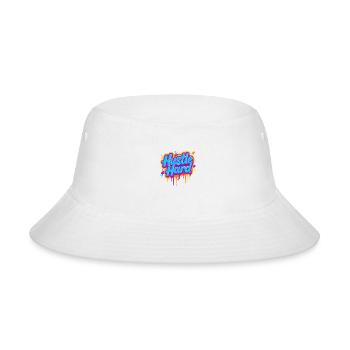 Hustle Hard – Motivational Design - Bucket Hat - white - Front