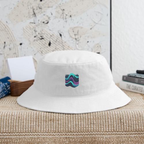 Abstract Wavy Ocean Pattern - Bucket Hat