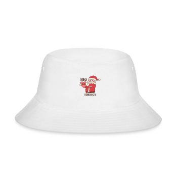 Big Nick Energy Funny Christmas Santa Claus Meme - Bucket Hat - white - Front
