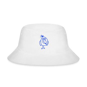 Little budgie parrot small sparrow bird smiling - Bucket Hat - white - Front
