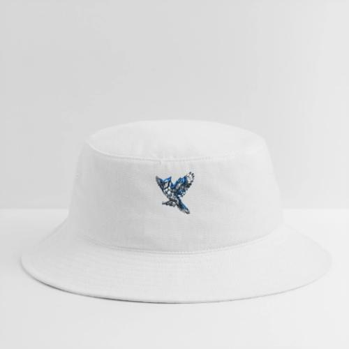 Silver Blue Jay Open Wing Perch - Bucket Hat