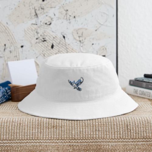 Silver Blue Jay in Flight - Bucket Hat