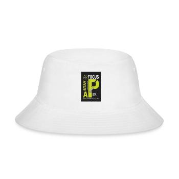 one goal every day every step - Bucket Hat - white - Front
