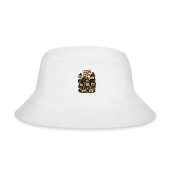 Cryptid Protest  - Bucket Hat - white - Front