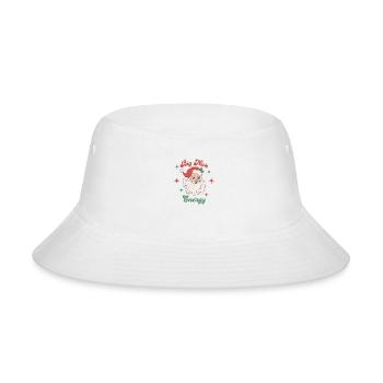 Big Nick Energy Holiday Xmas Christmas Santa Claus - Bucket Hat - white - Front