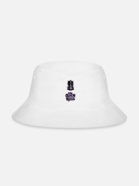 Purple Queen Splash - Bucket Hat - white