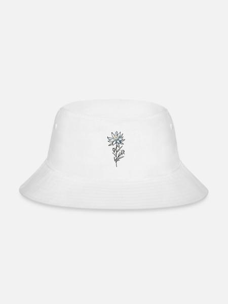 Edelweiss - Bucket Hat - white